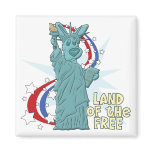 Land of the Free Corgi Magnet