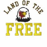 Land Of The Free Eagle Embroidered Shirt embroidered shirts