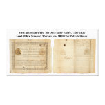 Land-Office Treasury Warrant for Patrick Henry Gallery Wrapped Canvas