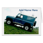Land rover greeting card