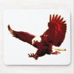 Landing Eagle - Eagle in Flight Mouse Pads
