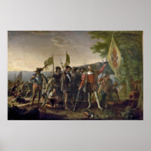 Landing of Columbus Poster