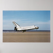 Landing of Space Shuttle Atlantis (STS-27) Poster