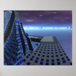 Landing Pad Gingezel Art Centre Sci Fi Landscape Posters
