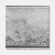 Landscape, 1553 fridge magnet
