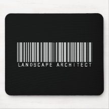Landscape Architect Bar Code Mousepad