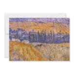 Landscape at Auvers in the Rain, Vincent van Gogh invitations
