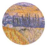 Landscape at Auvers in the Rain, Vincent van Gogh stickers