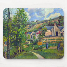 Landscape at Pontoise by Camille Pissarro Mouse Pad