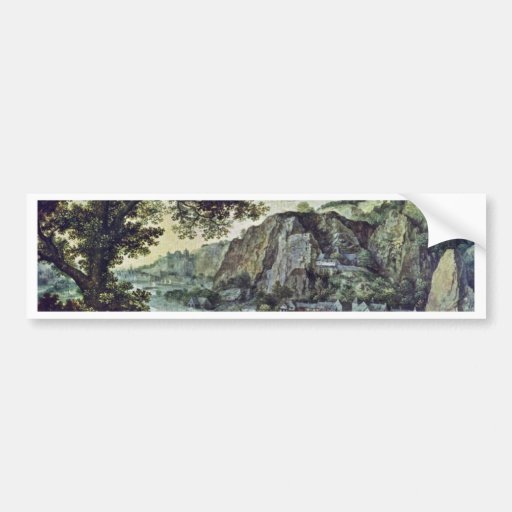 Landscape By Valckenborch Lucas Van (Best Quality) Bumper Stickers