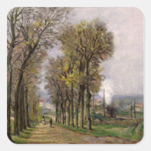 Landscape in the Ile de France, c.1878 Sticker