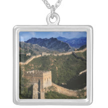 Landscape of Great Wall, Jinshanling, China Custom Necklace
