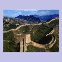 Landscape of Great Wall, Jinshanling, China postcards