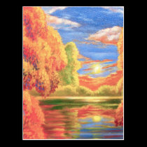 Landscape Painting Art - Multi postcards