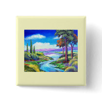 Landscape River Painting Art - Multi