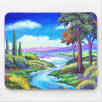 Landscape River Painting Art - Multi