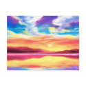 Landscape Sunset Lake Scene - Multi postcards