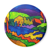 Landscape Vermont F1 Fridge Magnets