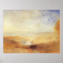 Landscape With Distant River And Bay by JMW Turner Poster