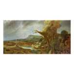 Landscape With Obelisk photo cards