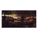 Landscape With Pyramus And Thisbe By Poussin Nicol photo cards