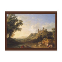 Landscape With Temple Ruins On Sicily (Valley Of T Post Card
