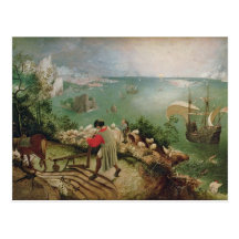Landscape with the Fall of Icarus, c.1555 Postcard