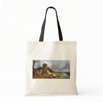 Landscape With The Village Cornard By Thomas Gains Canvas Bags