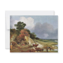 Landscape With The Village Cornard By Thomas Gains Personalized Invite