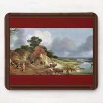 Landscape With The Village Cornard By Thomas Gains Mouse Pad