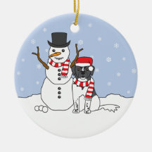 Landseer & Snowman Ornament