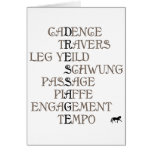 Language of Dressage Card