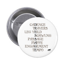 Language of Dressage Pinback Buttons