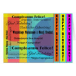 Languages Birthday Card
