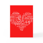 Languages of Love Heart cards