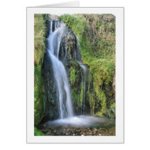 Lansallos Cove Waterfall Card