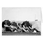 Lansburg Bathing Girls Glamour Photo Greeting Card