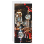 Lantern and Gauges on Fire Truck Rack Card Design