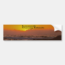 Lanzarote Sunset Bumper Stickers