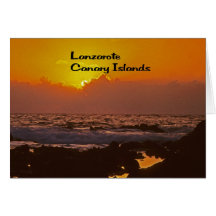 Lanzarote Sunset Card
