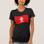 Lao Erawan Three Headed Elephant Flag Wave T-shirt