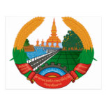 LAO NATIONAL EMBLEM - LAO BADGE POSTCARDS