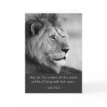 Lao Tzu Quotes Lion Animal cards
