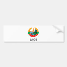 Laos Coat of Arms Bumper Sticker