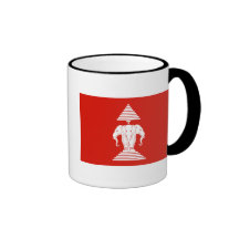 Laos Flag Coffee Mugs