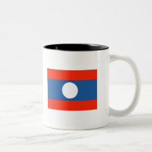 Laos Flag Coffee Mugs
