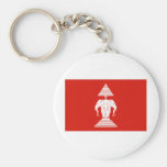 Laos Flag Keychains