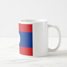Laos National Flag Coffee Mugs