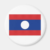 Laos National Flag Fridge Magnets