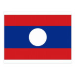 Laos National Flag Postcards